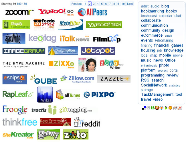 каталог web 2.0 логотипов