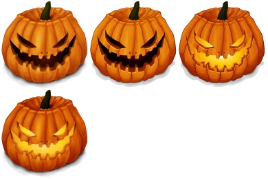 Halloween Pumpkins Icons by Nelson