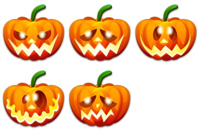 Halloween Emoticons Icons