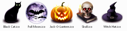 Хеллоуин иконки для рабочего стола