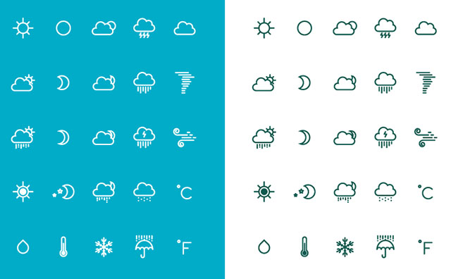 Free weather icons by Yihsuan Lu