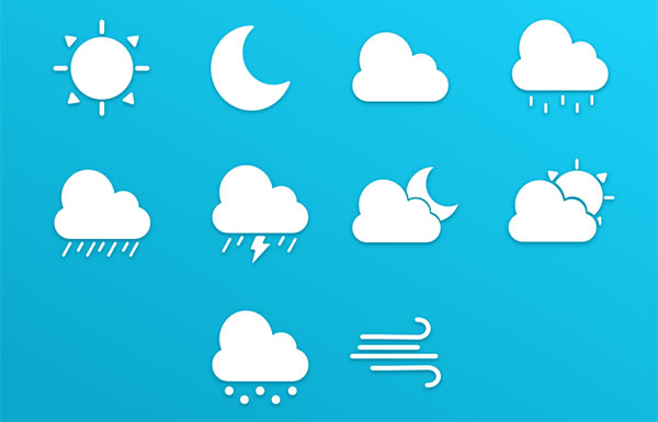 Weather IconSet by Orlando Marty