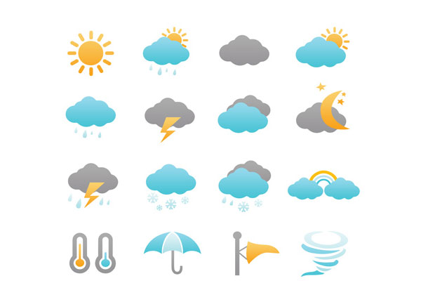 PSD Weather IconsPack 