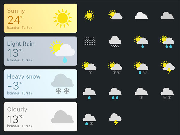 Daily UI — Weather Card&Icons