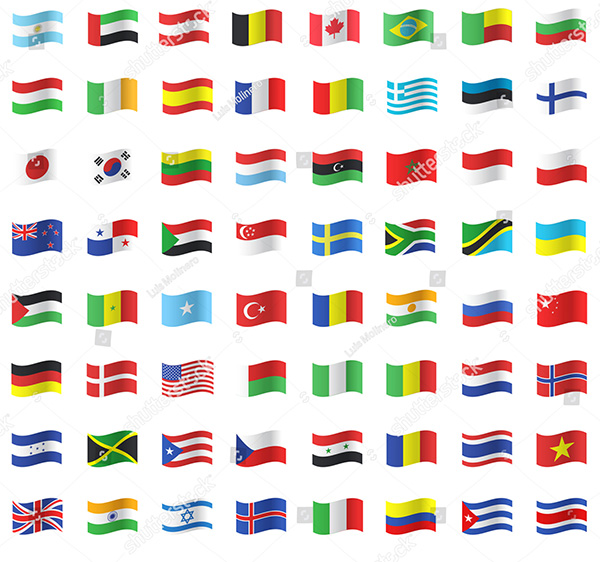 Vector Collection of Flags