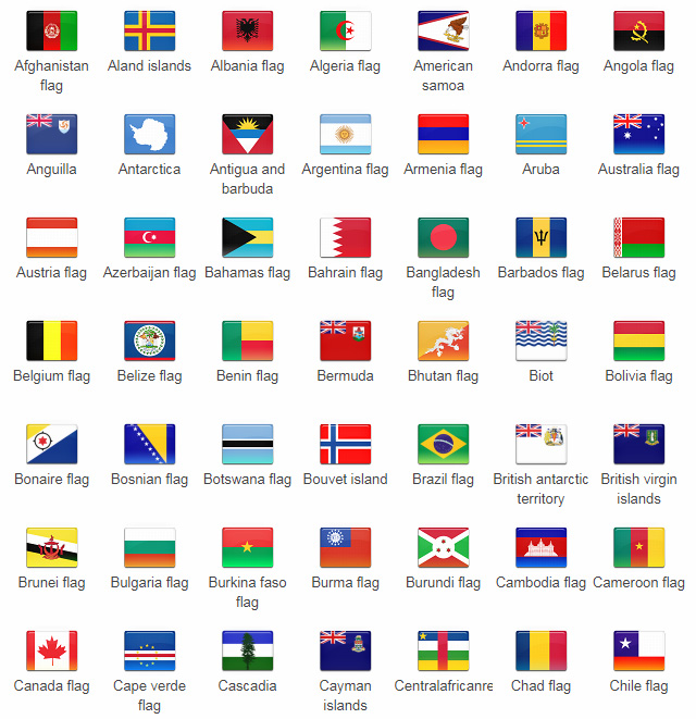 All-in-One Country Flag Icon Set