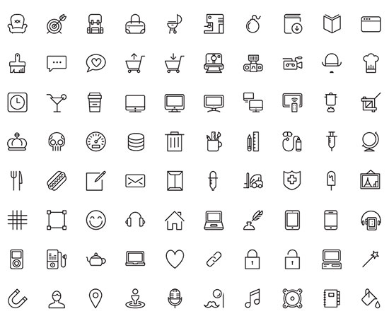 100 Free iOS Icons