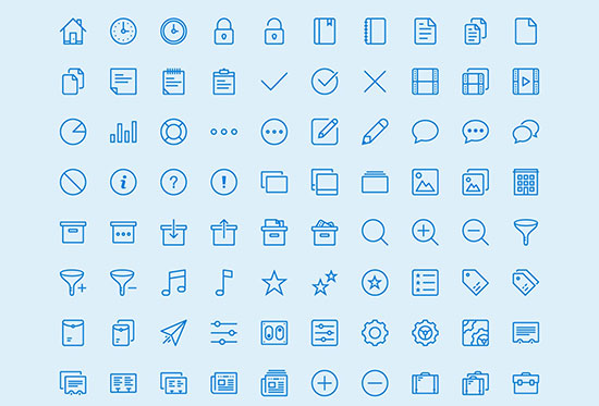 450 outline icons