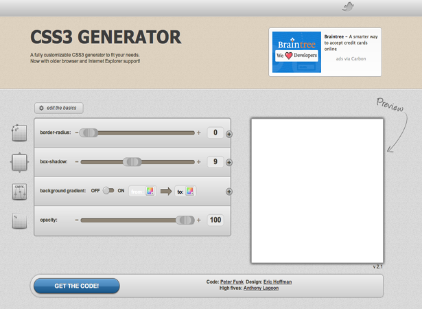 генератор CSS3.me