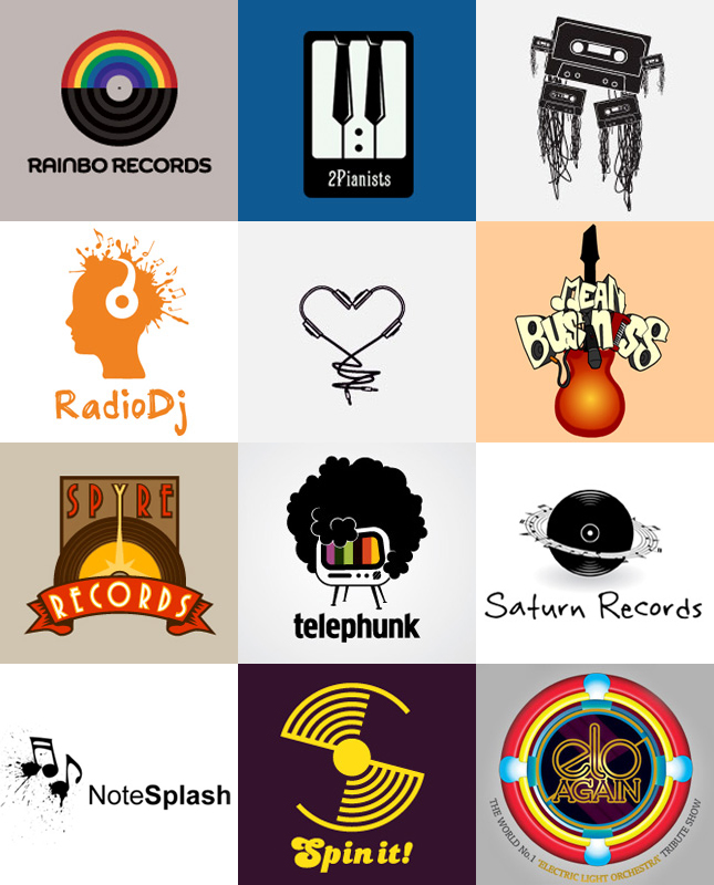 подборка музыкальных логотипов