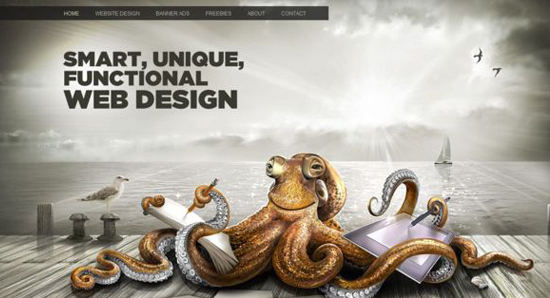 3D дизайн сайта