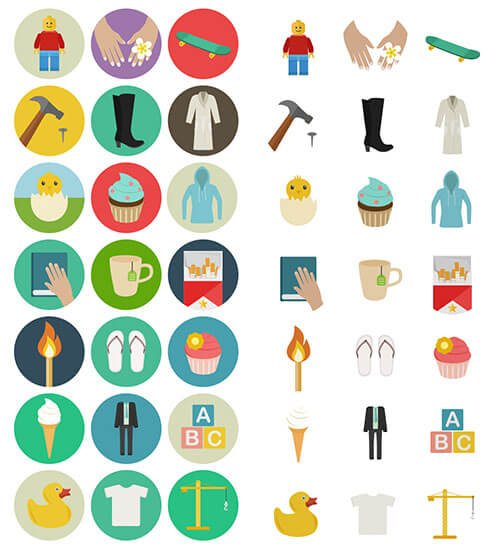 60 Astonishing Flat Icons For Free