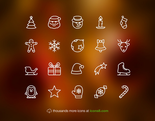 Новогодние иконки для iOS