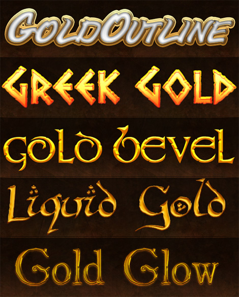 Gold styles