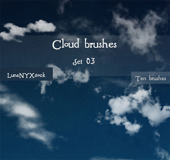 Cloud brushes-set 03 by LunaNYXstock