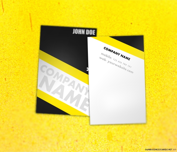 Universal Yellow Business Card