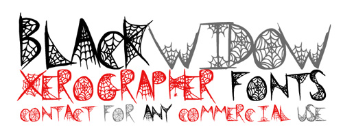 Free Spider Web Font Black Widow