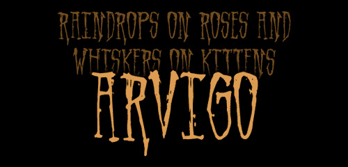 Arvigo Free Horror Font