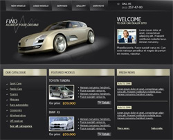 дизайн автомобильного сайта