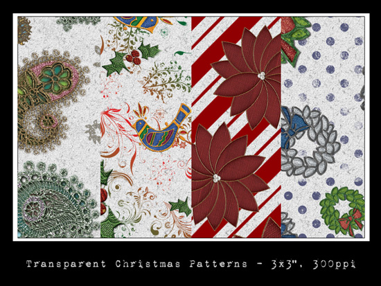 Transparent Christmas Patterns