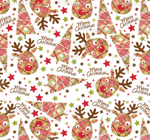 Christmas Reindeer Photoshop Pattern