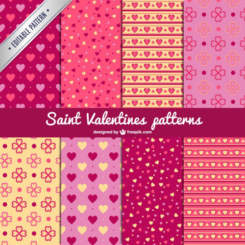 Saint Valentine's patterns