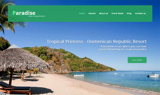 Бесплатный шаблон Joomla для сайта компании туристической направленности