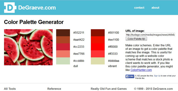DeGraeve.com - генератор цветовых схем 