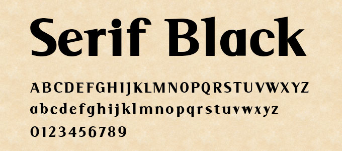 Serif Black