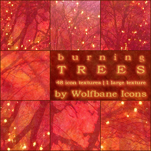 Burning Trees Texture Set
