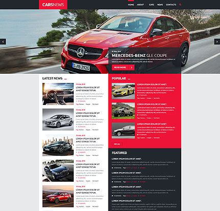 Шаблон Joomla автомобильного сайта