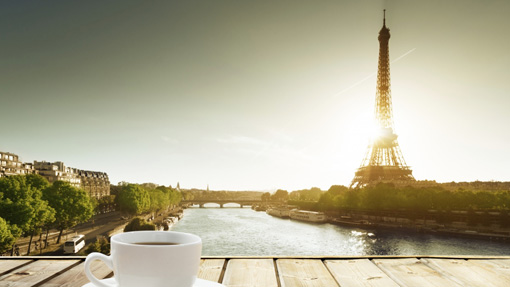 Cup Of Coffee The Eiffel Tower