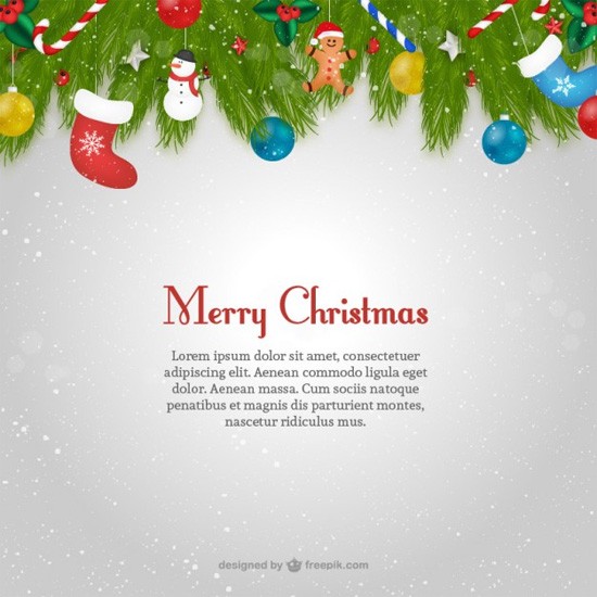Макет новогодней открытки с текстом