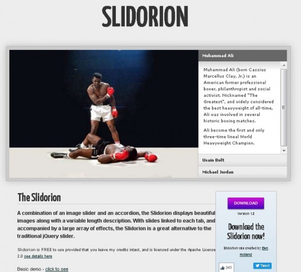 Slidorion - сервис для создания слайдера