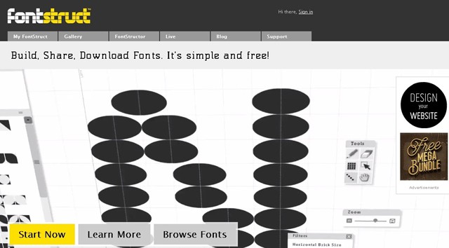 FontStruct - создание шрифтов
