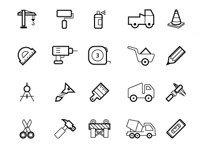 50 Free Vector Construction Icons