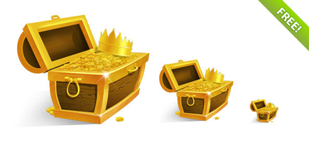 Treasure Chest with Golden Coins