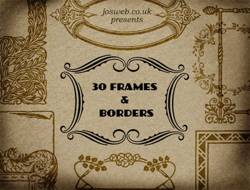30 Frames and Borders Brushes