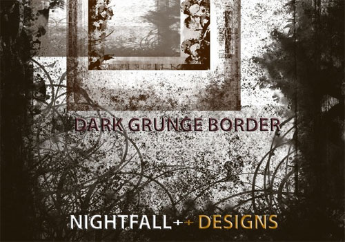 Dark Grunge Borders Brushes