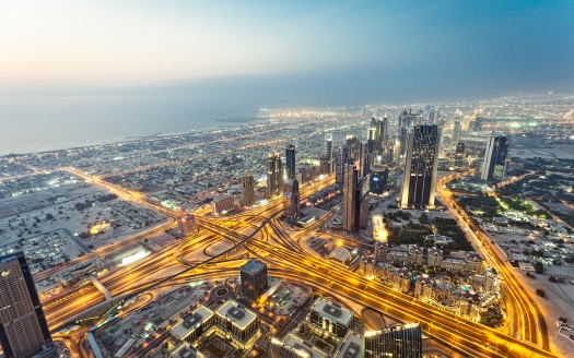 View From Burj Khalifa Dubai
