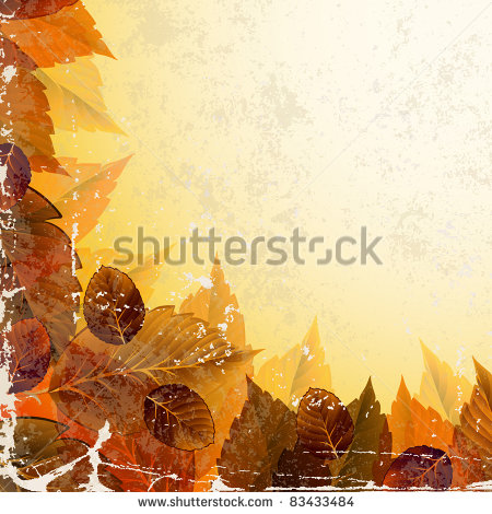 Frame with autumn leaves