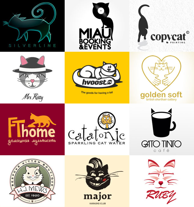 Кошки в логотипах