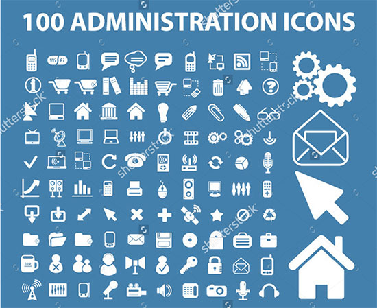 100 Administration Icons