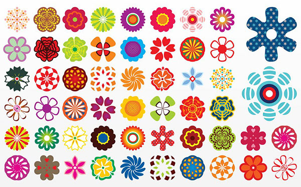 Vector Flowers Icons