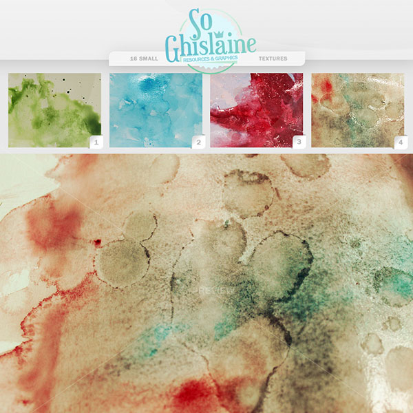 Textures WaterColor by So Ghislaine