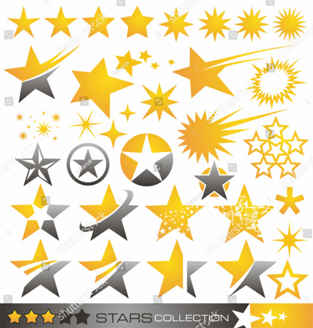 Star Icons Logos Collection
