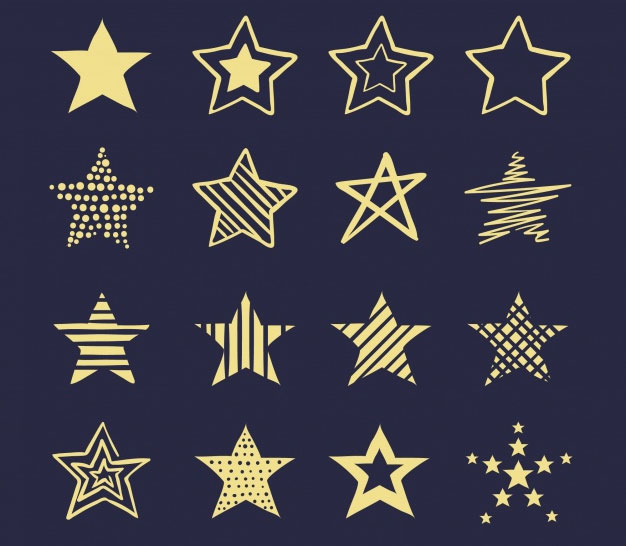Pack of Decorative Stars