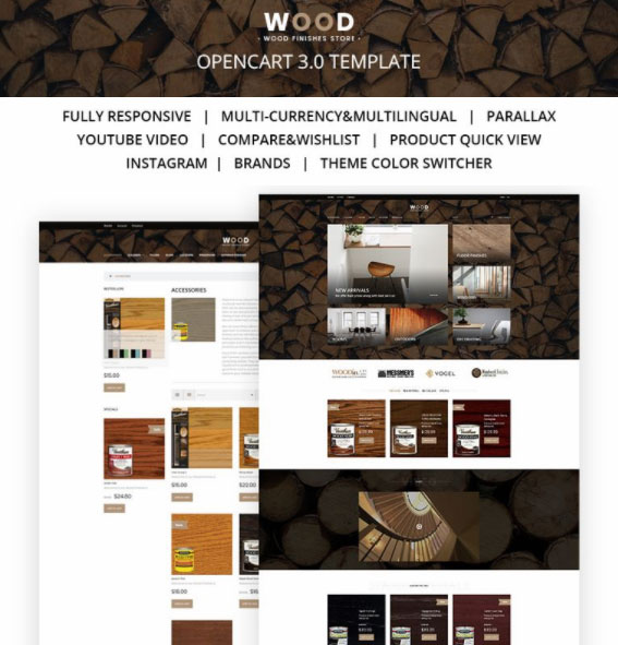 Wood Finishes (OpenCart)