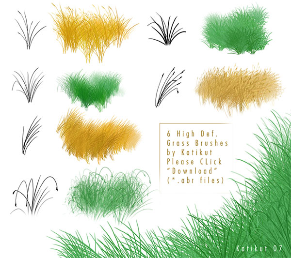 Grass brushes 2 by Katikut