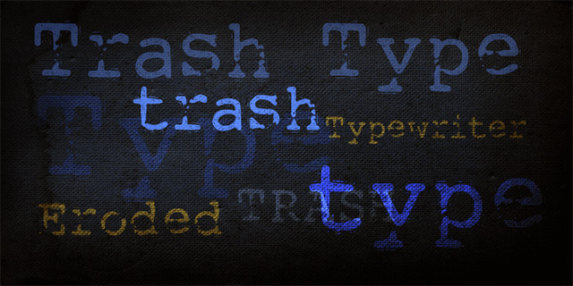 DK Trashtype font